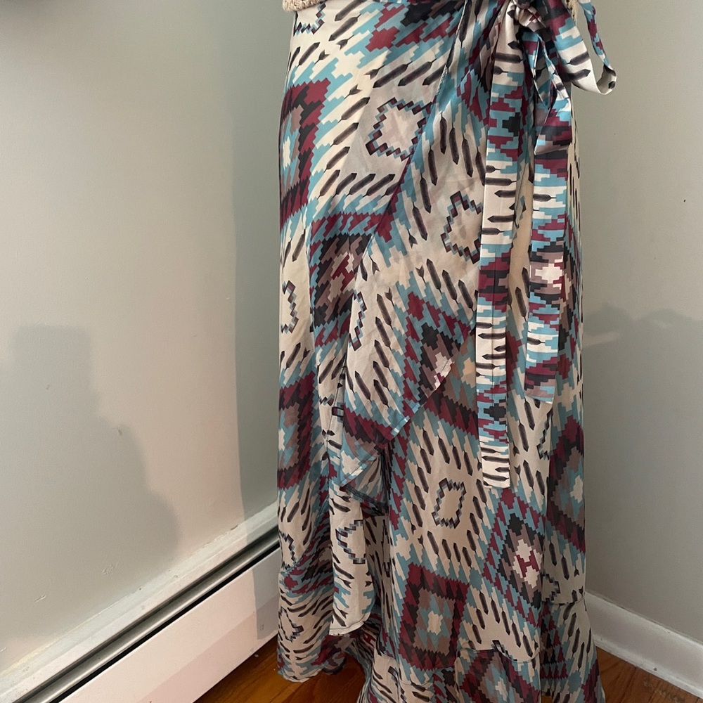 Patterned Maxi Skirt